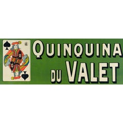 Misti, Original Belle Epoque Vintage Poster, Quinquina Du Valet Liquor, 1899