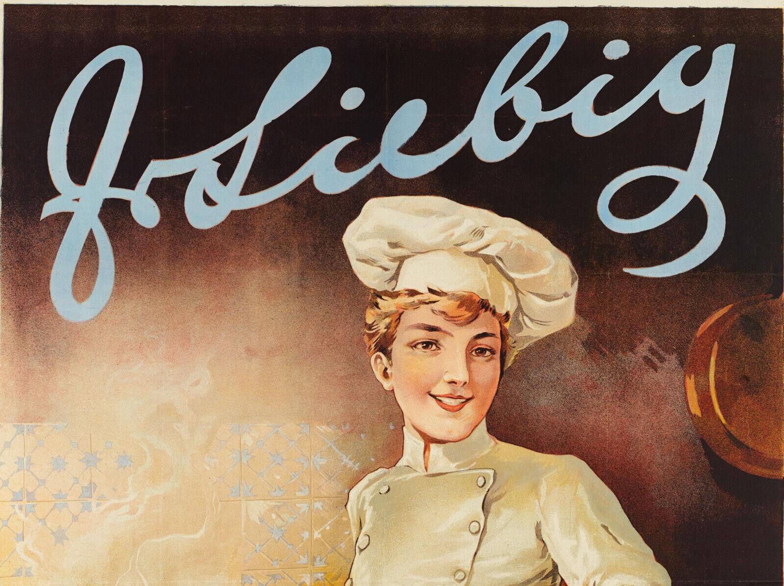 Affiche originale de la Belle Époque -Tamagno-Liebig-Viande - Piano-Cook, 1898

On y voit un cuisinier devant son piano, de l'eau à bouillir dans une casserole et un pot d'extrait de viande Liebeig ouvert sur une table.

Détails supplémentaires