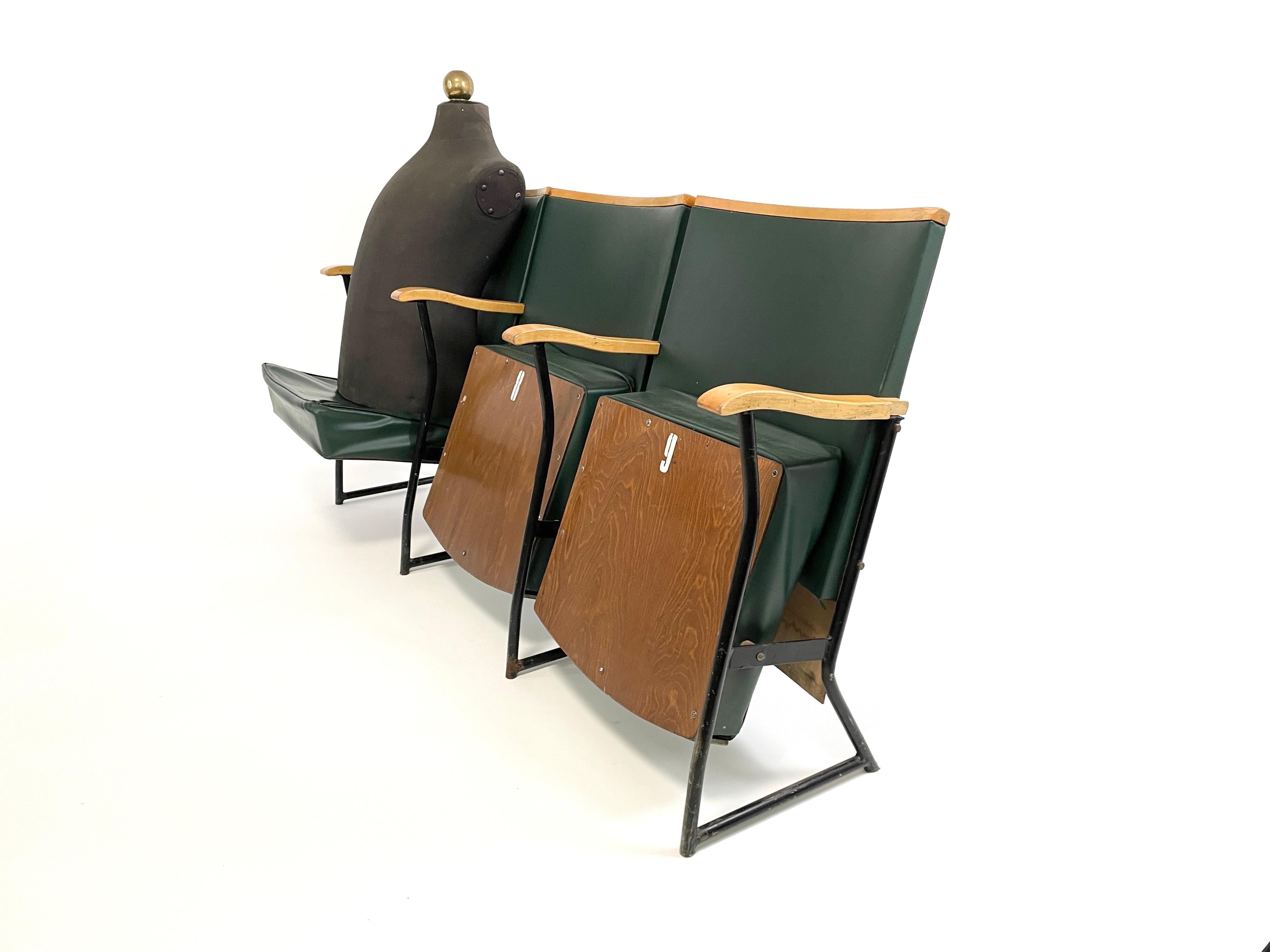 Transform your space with the soul of Helsinki's cultural history embodied in an original 3-seat bench from The House of Culture Helsinki, designed by Alvar Aalto between 1952-1958. Whether in your living room, lobby or entryway, it shares tales of