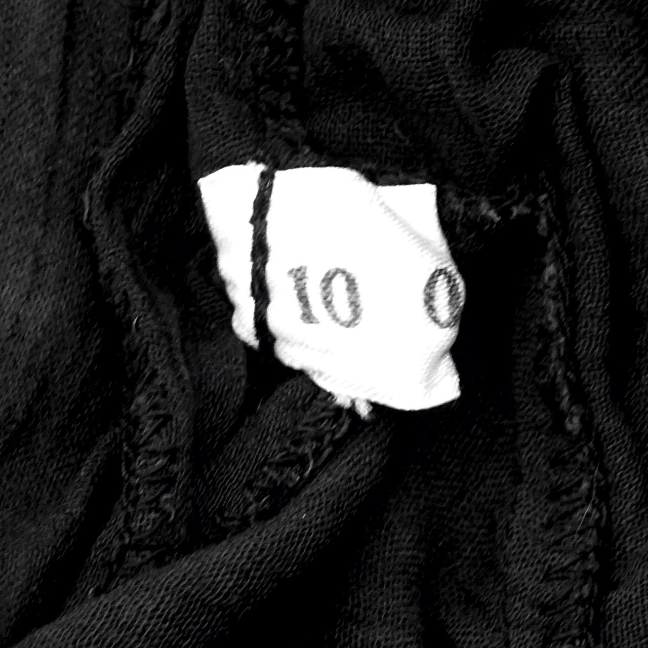 Top originale BIBA in mussola di cotone nero con maniche svasate e rifiniture in pizzo anni '70 in vendita 3