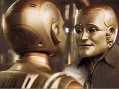 Original Bicentennial Man Animatronic Head Appliance Worn by Robin Williams