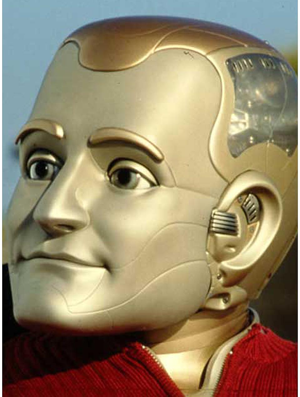 Industrial Original Bicentennial Man Animatronic Head Appliance Worn by Robin Williams
