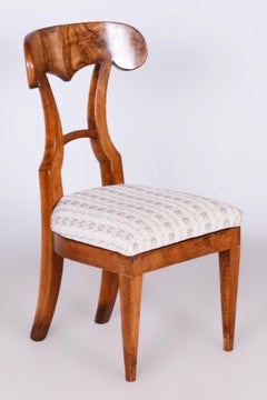 Original Biedermeier Chair, Beech, Spruce, Walnut Veneer, Austria, 1820s