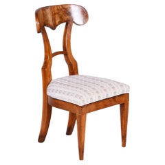 Original Biedermeier Chair, Beech, Spruce, Walnut Veneer, Austria, 1820s