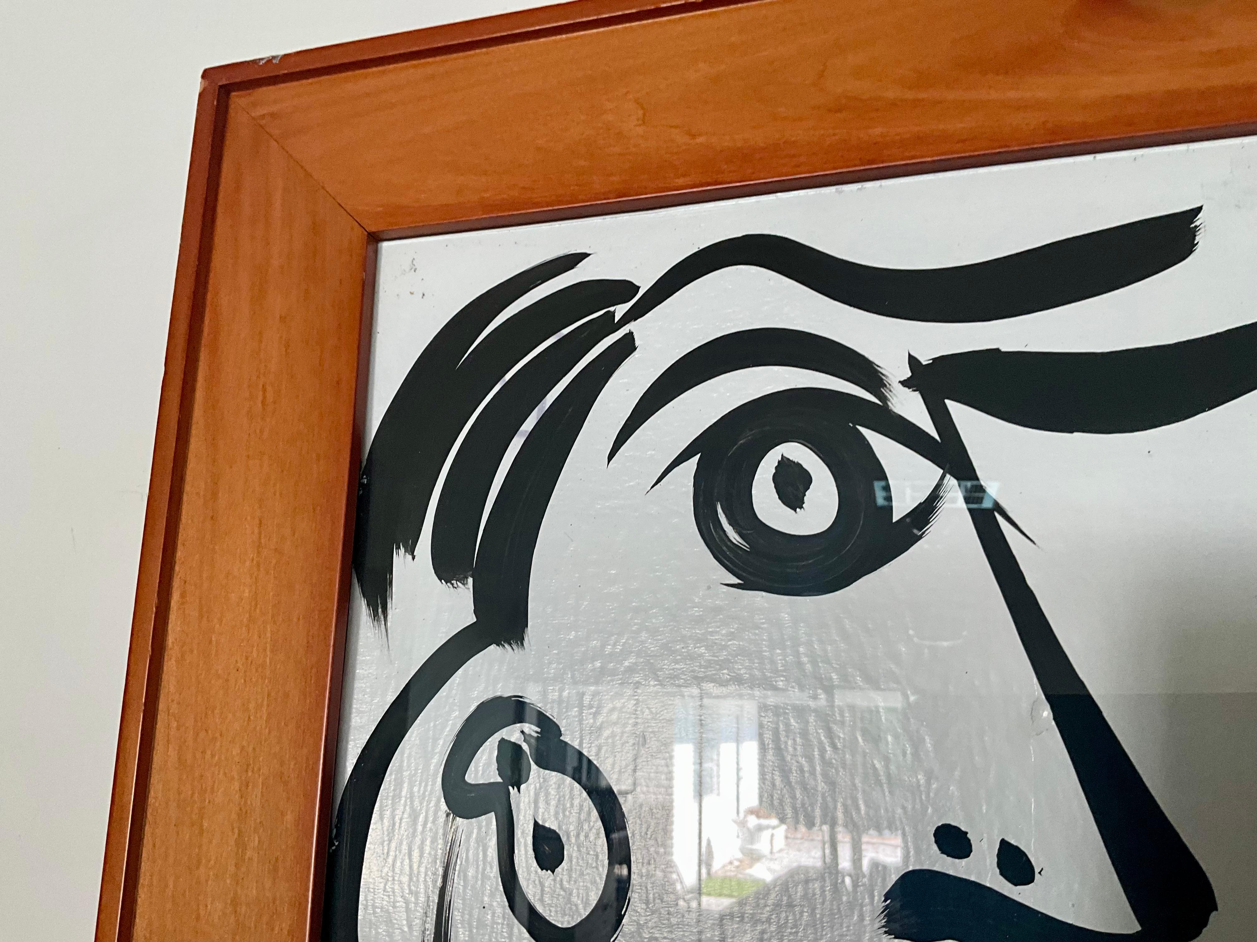 Original Schwarz-Weiß-Gemälde von Peter Keil - Moderne Kunst der Jahrhundertmitte (Handbemalt) im Angebot