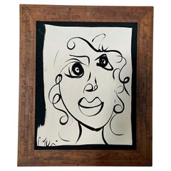 Quadro originale in bianco e nero di Peter Keil - Arte moderna del medio secolo