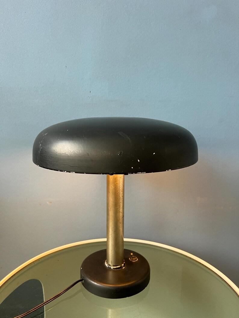 Lámpara de escritorio negra original de la Bauhaus, años 30 en Excelente estado para la venta en ROTTERDAM, ZH