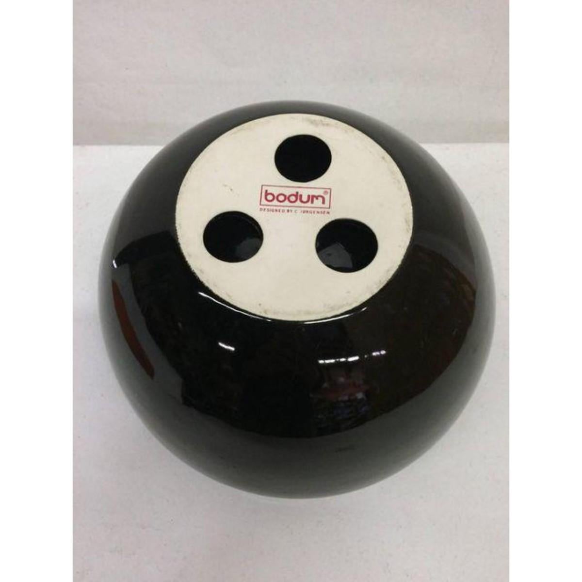 American Original Black Bodum Bowl by C Jorgensen For Sale