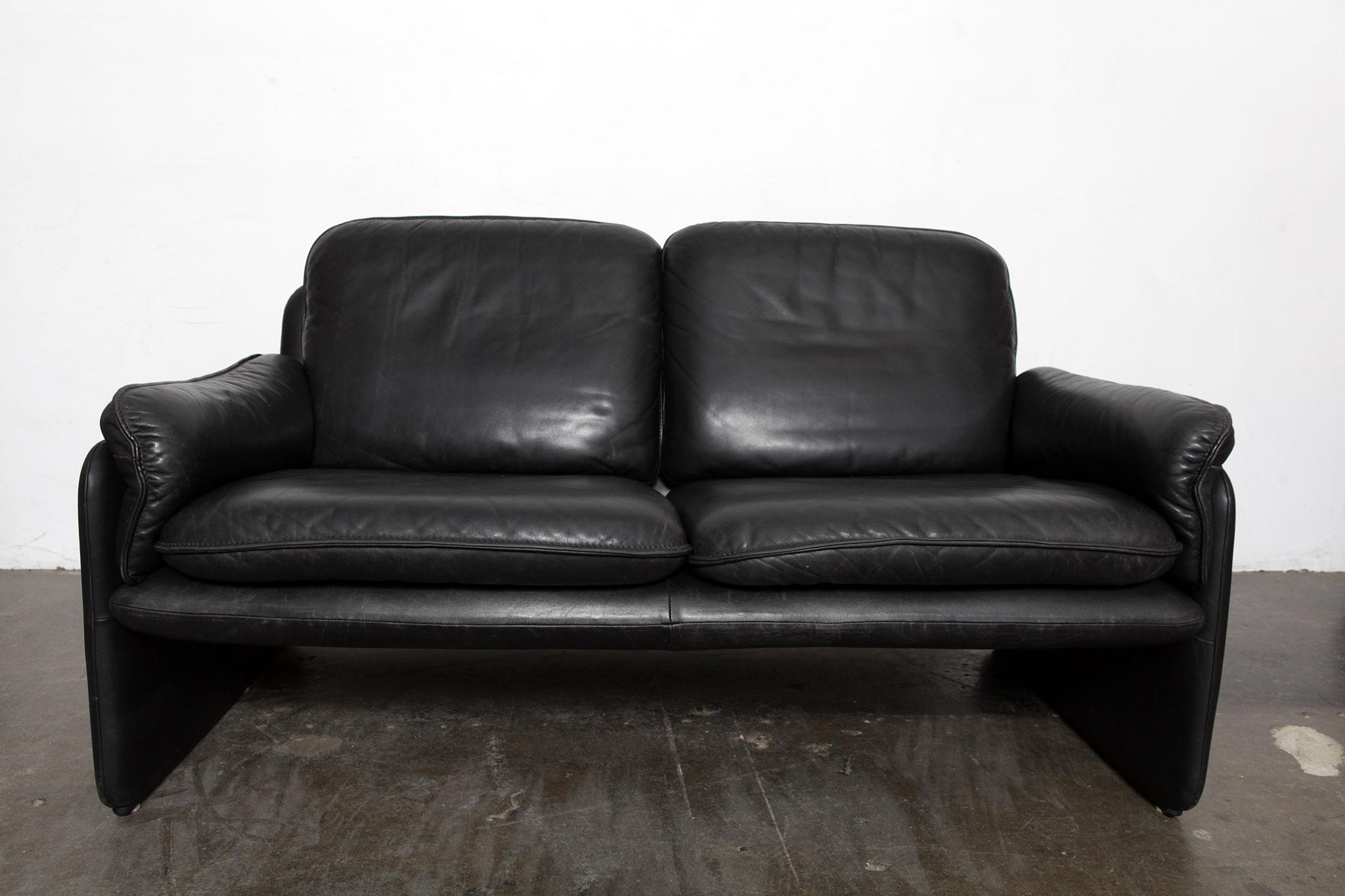 Late 20th Century Original Black Leather Recliner Chair from De Sede, Model DS-50, Switzerland For Sale