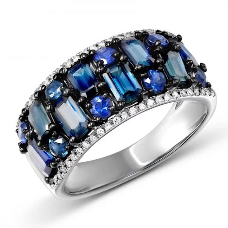blue wedding rings for her