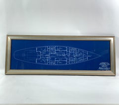 Original Blueprint Of Yacht Venture III By Olin Stevens