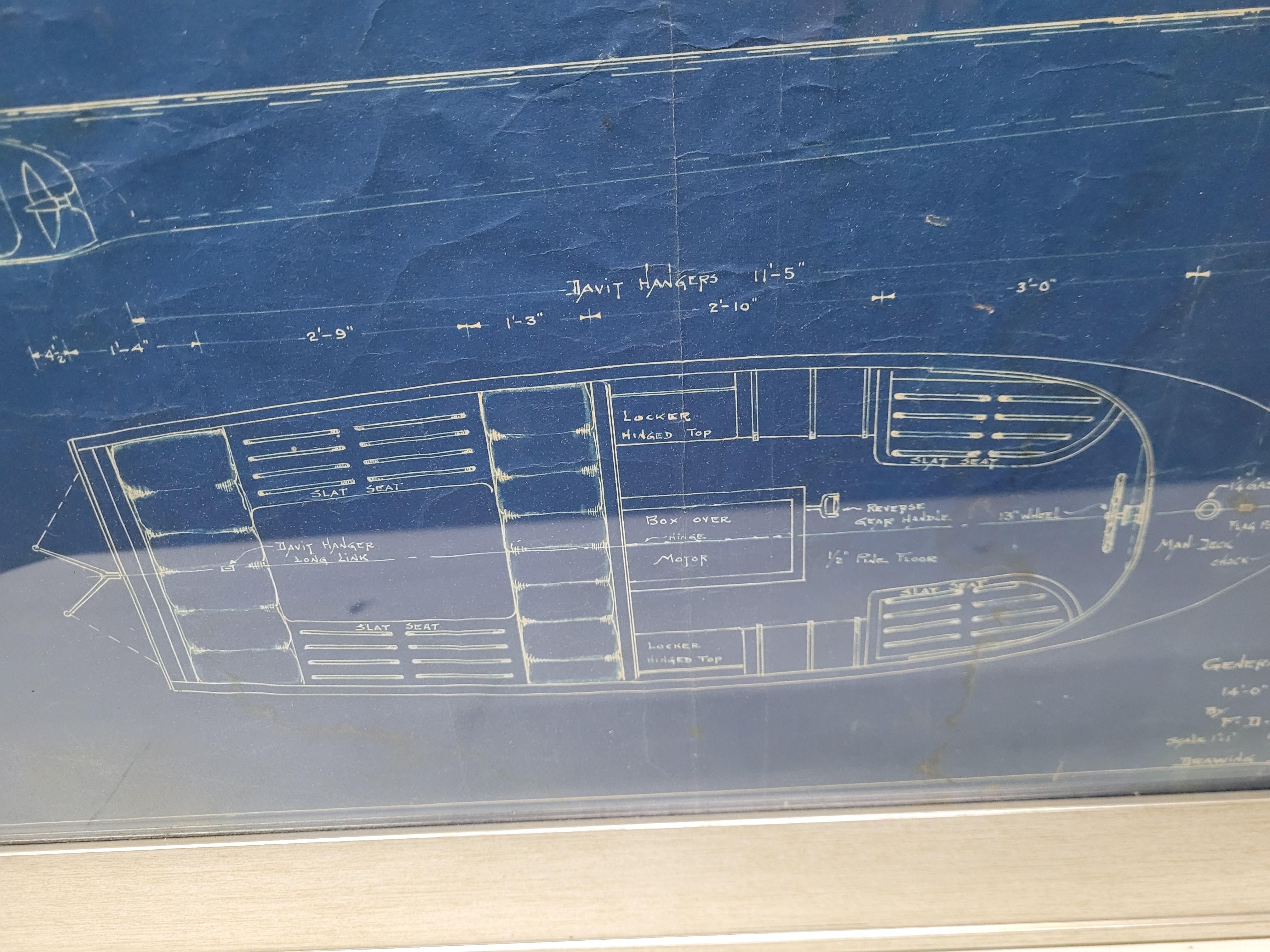 Blueprint d'origine de Frederick D. Lawley de Quincy, Massachusetts en vente 2