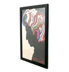 Original Bob Dylan Lithographie von Milton Glaser 36" x 25.25"