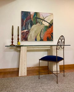 Bold Abstract Framed Oil Painting by Andrzej Kowalczyk (Poland)