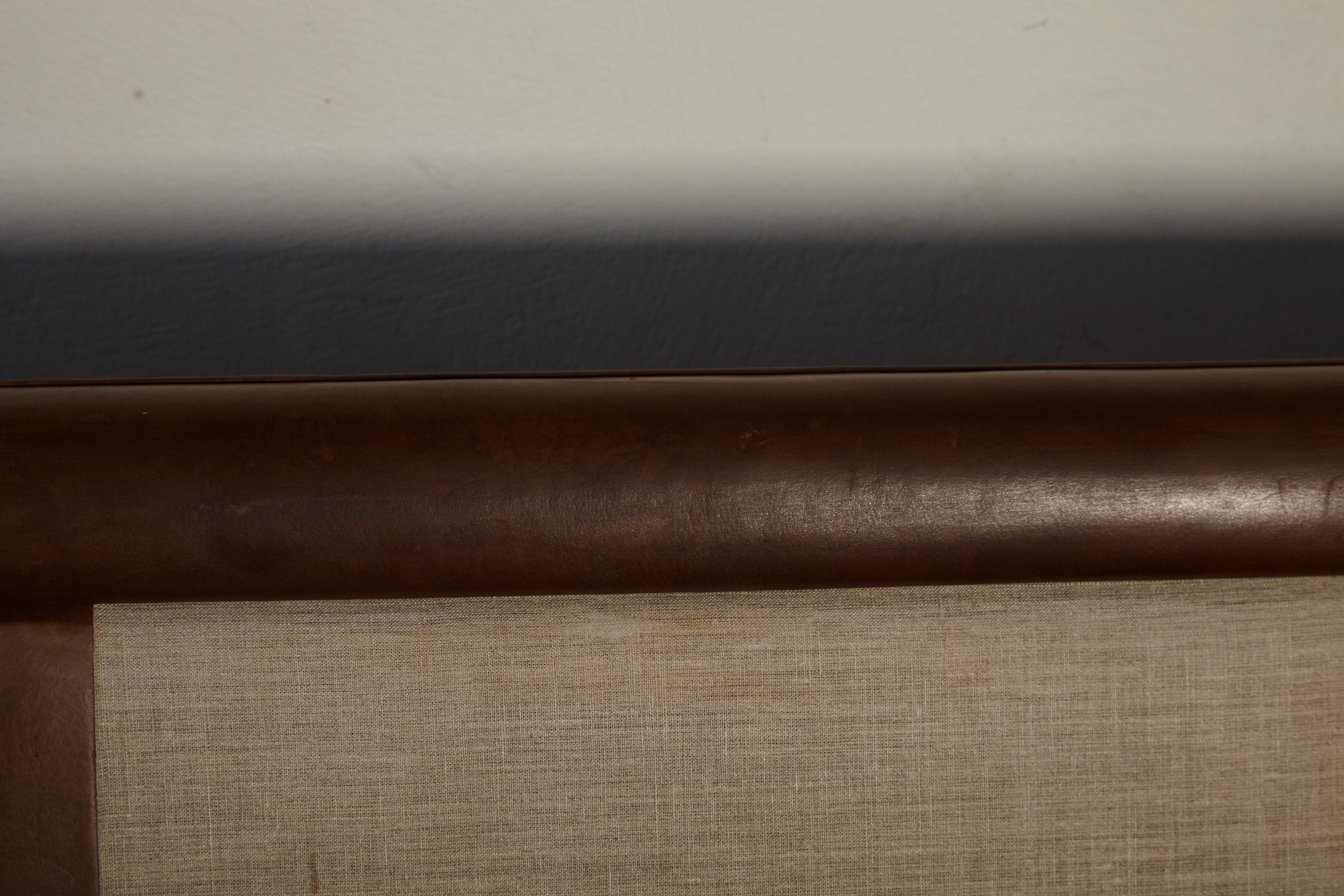 Original Borge Mogensen 2213 Sofa in Patinated Leather, Denmark, 1960s-1970s 12
