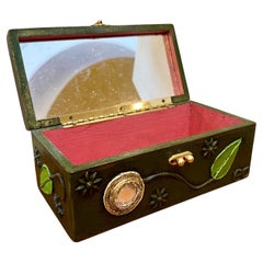 Original Box Purse by Enid Collins hand-decorated Painted & Signed 1970's USA