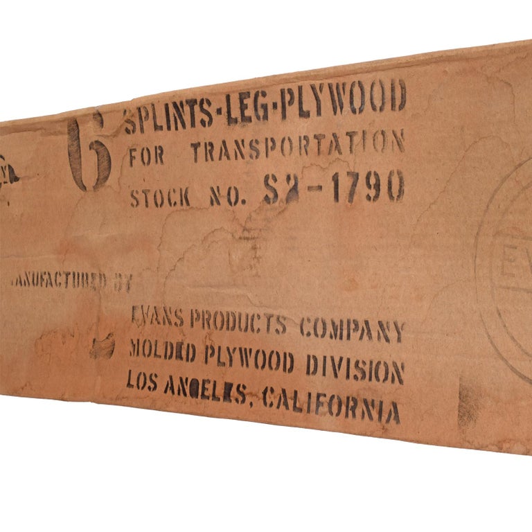 Box Splint Leg Original Box with World War ii Leg Splint by Charles Eames for Evans ...