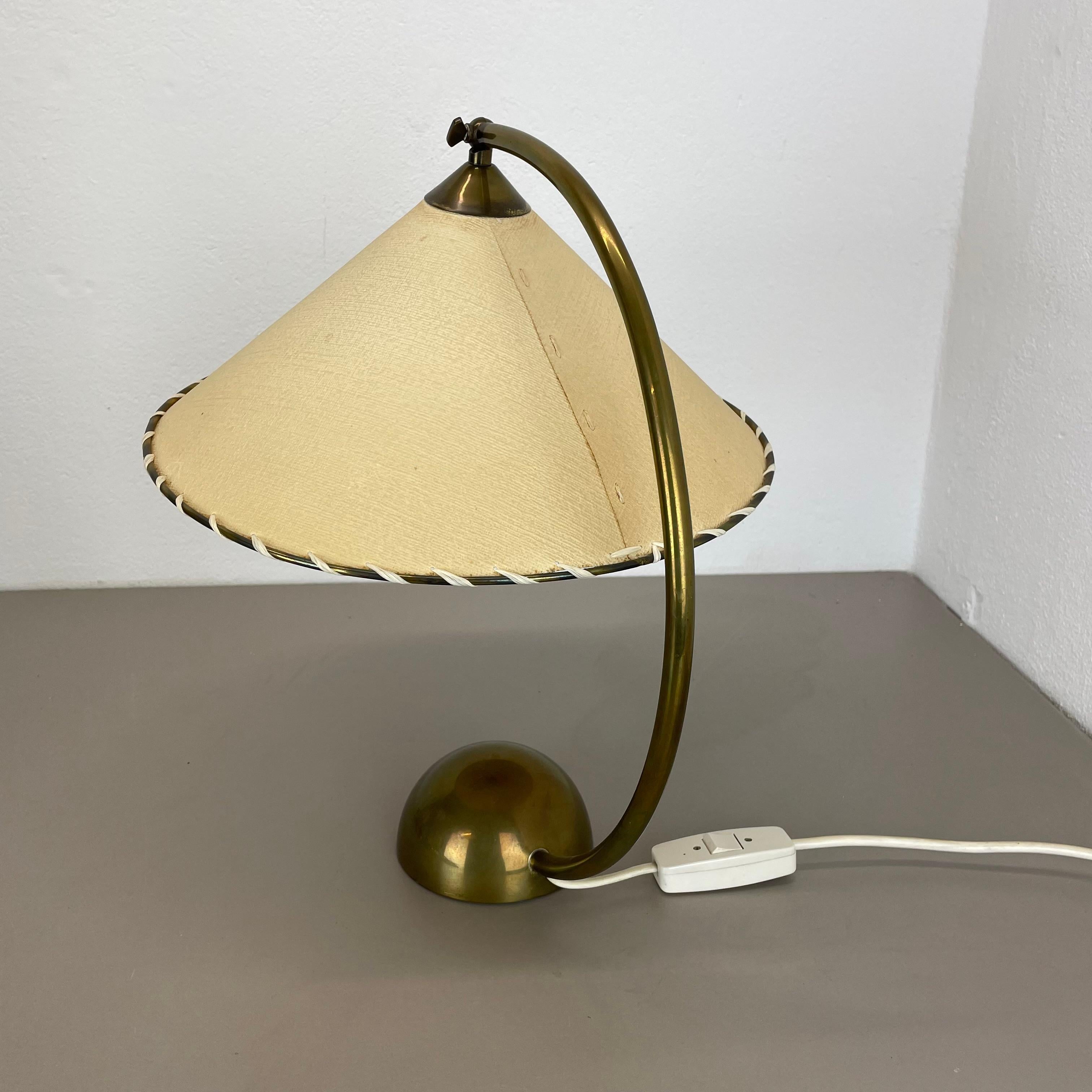 original laiton et papier bauhaus Table Light par PITT MÜLLER, Allemagne, années 1950 en vente 6