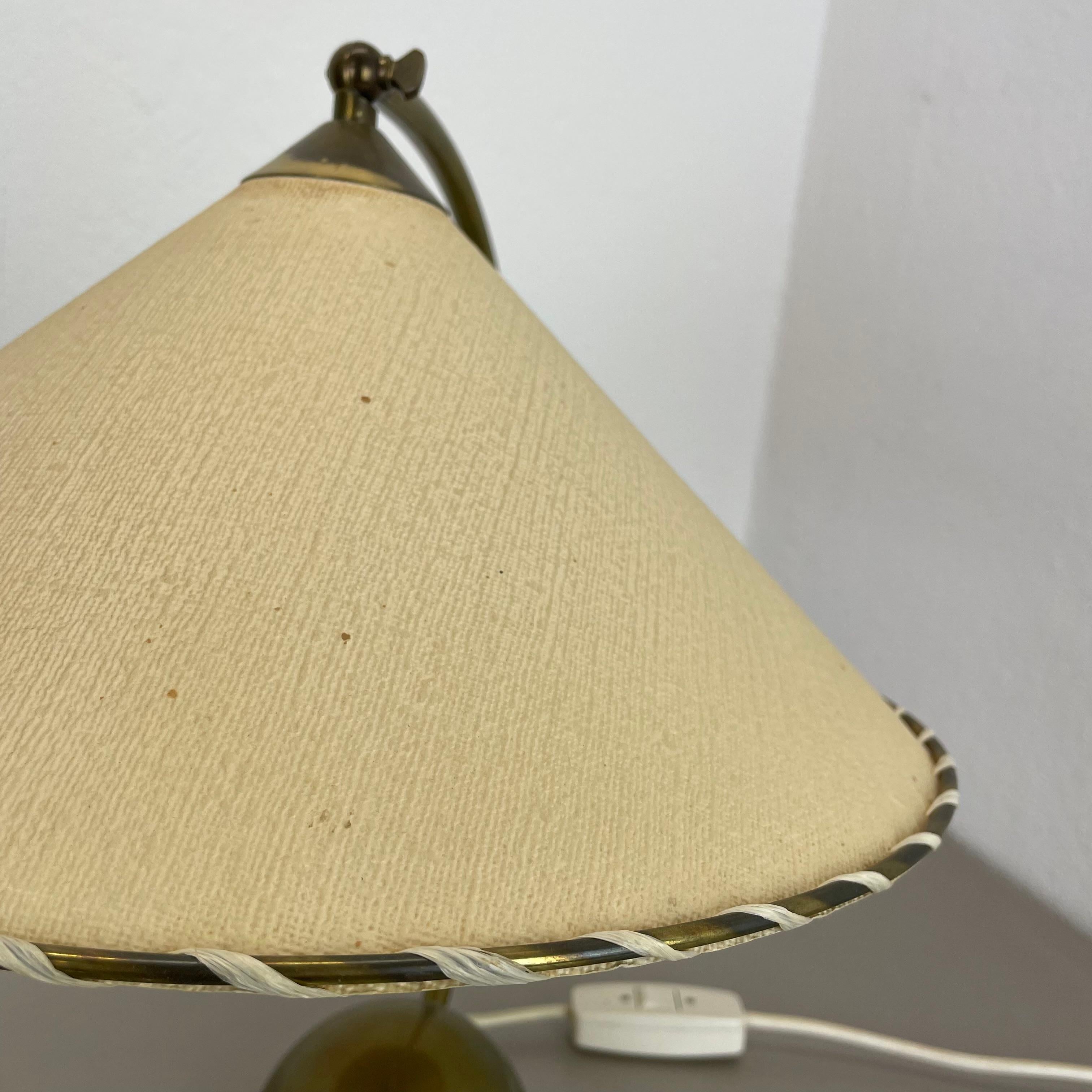 original laiton et papier bauhaus Table Light par PITT MÜLLER, Allemagne, années 1950 en vente 2