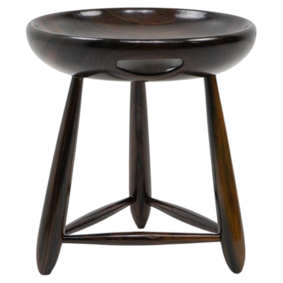 Sgabello Mocho di design brasiliano originale di Sergio Rodrigues per Oca, anni '50