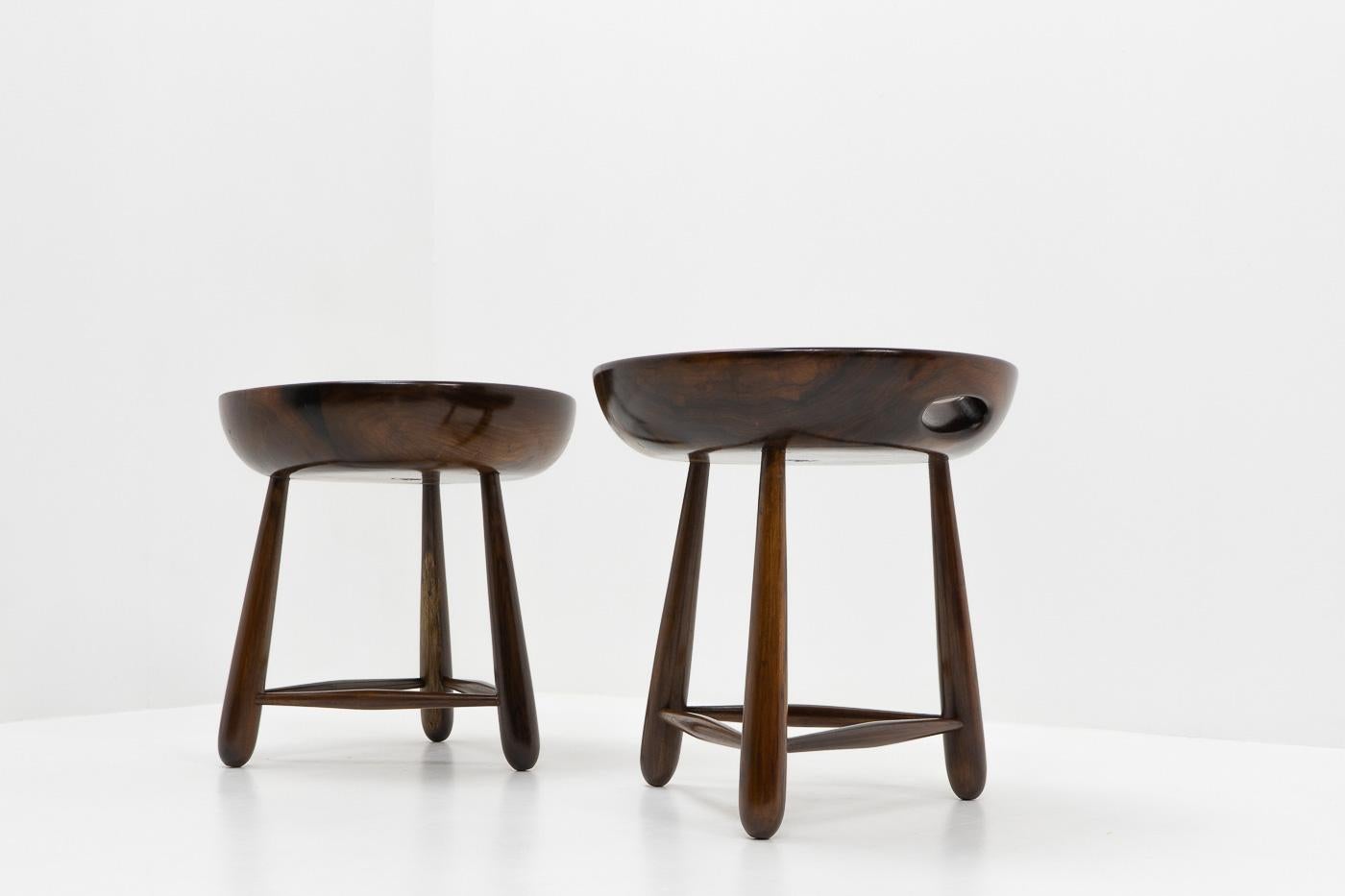 Mid-20th Century Original Brazilian Design Mocho Stools by Sergio Rodrigues for OCA, 1950s