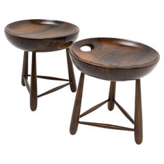 Original Brazilian Design Mocho Stools by Sergio Rodrigues for OCA, 1950s