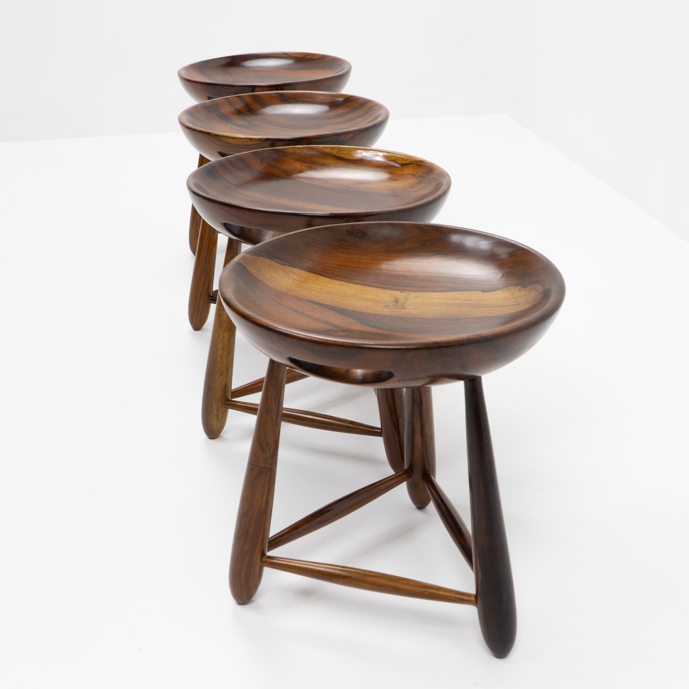 Mid-20th Century Original Brazilian Mocho Stools by Sergio Rodrigues for OCA, 1950s For Sale