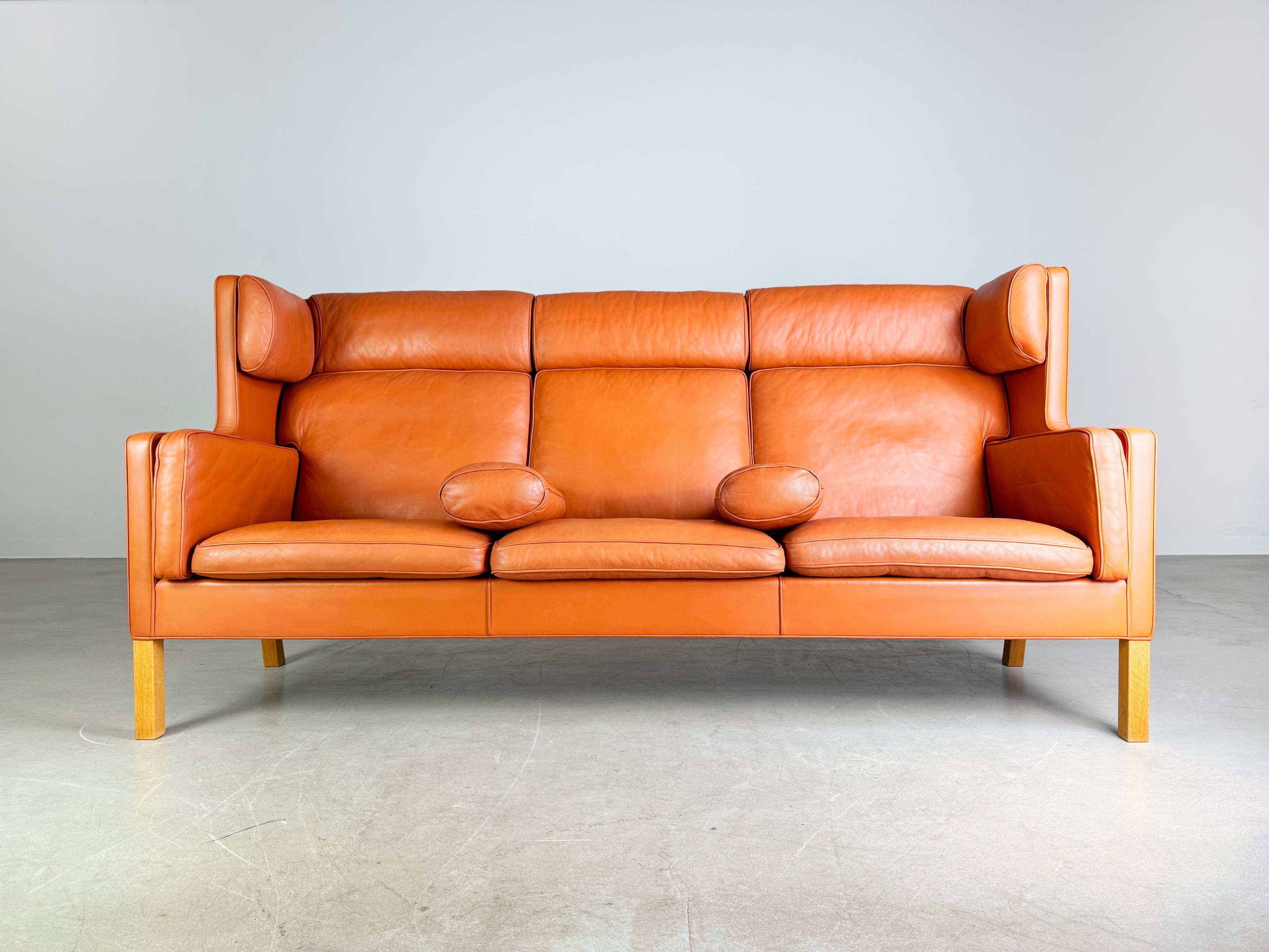 Mid-Century Modern Original Børge Mogensen 2193 Coupé Dreisitzer Sofa Fredericia Stolefabrik en vente
