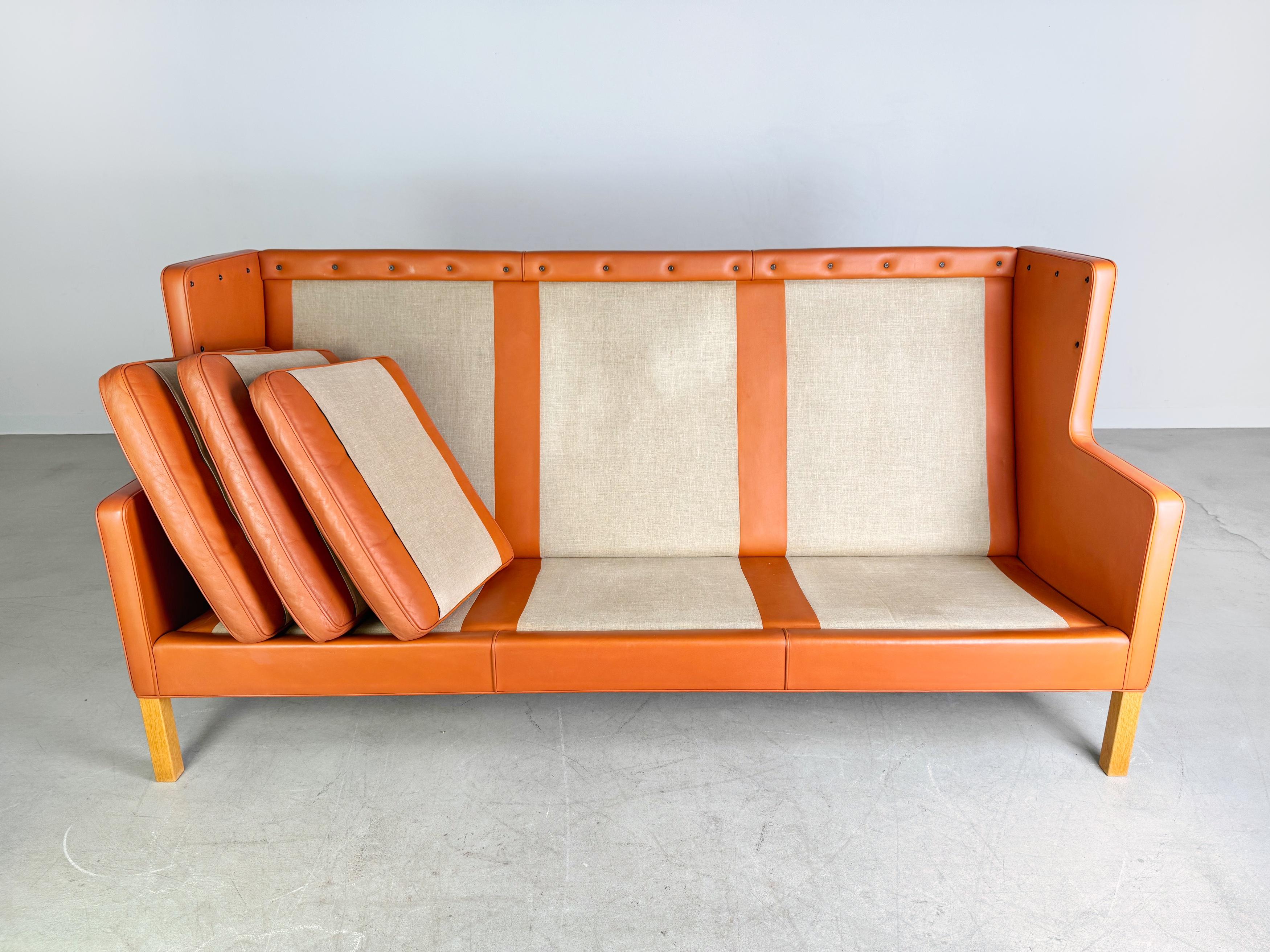 Original Børge Mogensen 2193 Coupé Dreisitzer Sofa Fredericia Stolefabrik en vente 1