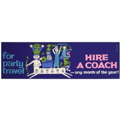 Original British 1960s Travel Panel Coach Poster, Padden