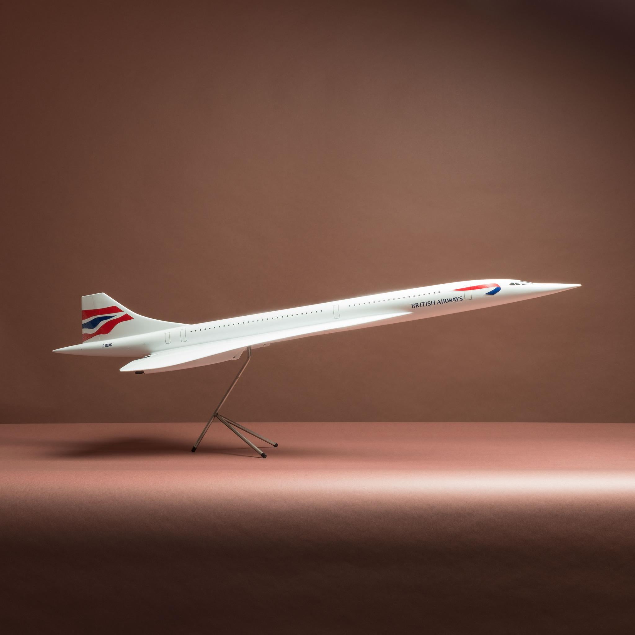 Original British Airways Concorde Model Airplane, circa 2001 11
