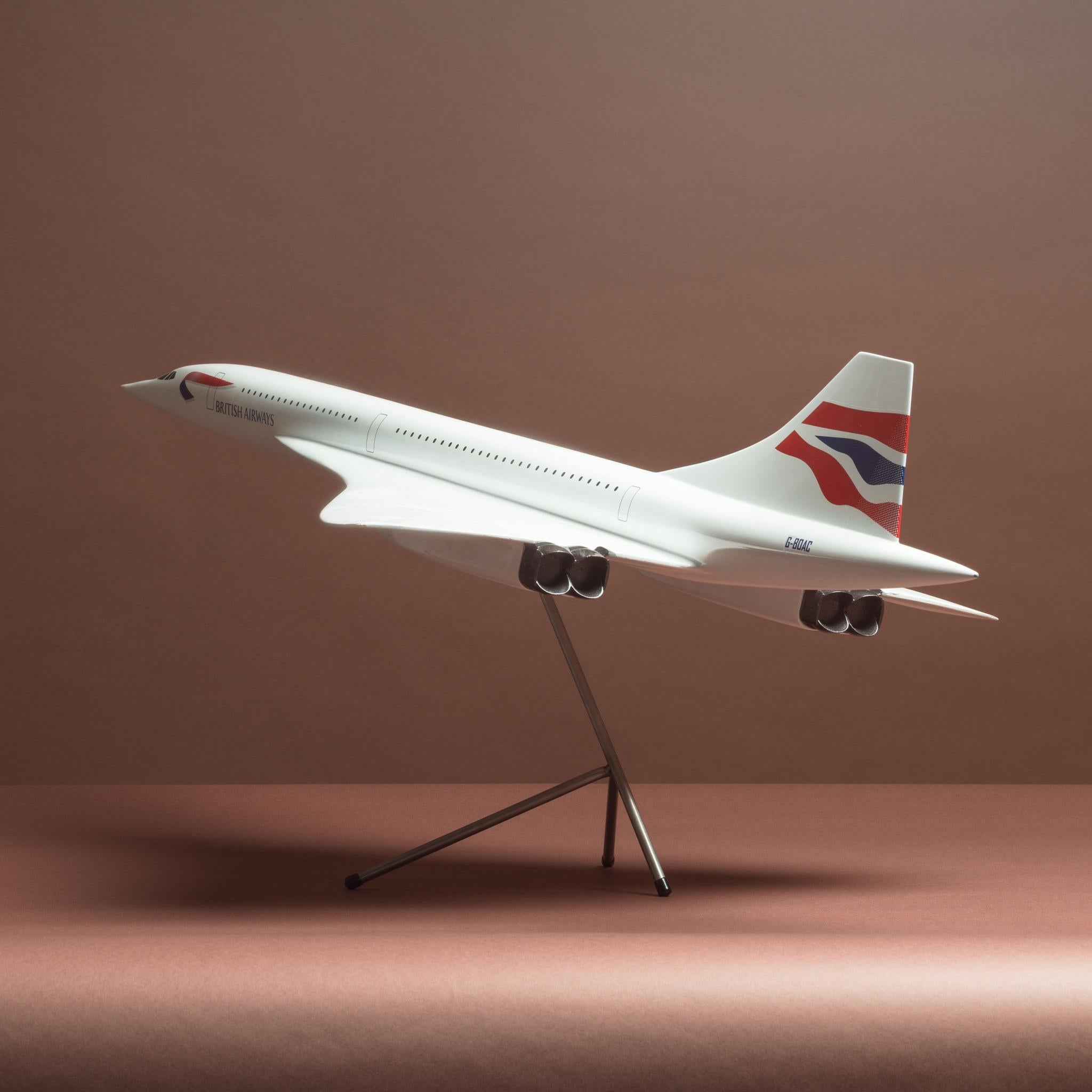 Original British Airways Concorde Model Airplane, circa 2001 In Good Condition In London, GB