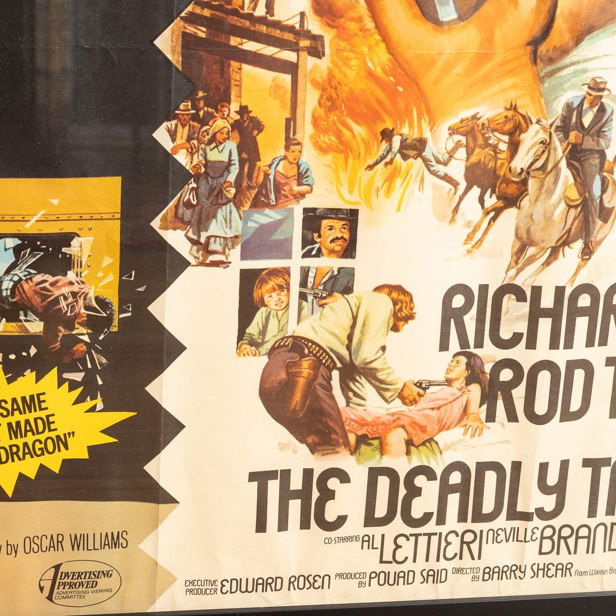 Affiche d'origine du film britannique Quad Black Belt Jones / Deadly Trackers, vers 1973 en vente 4