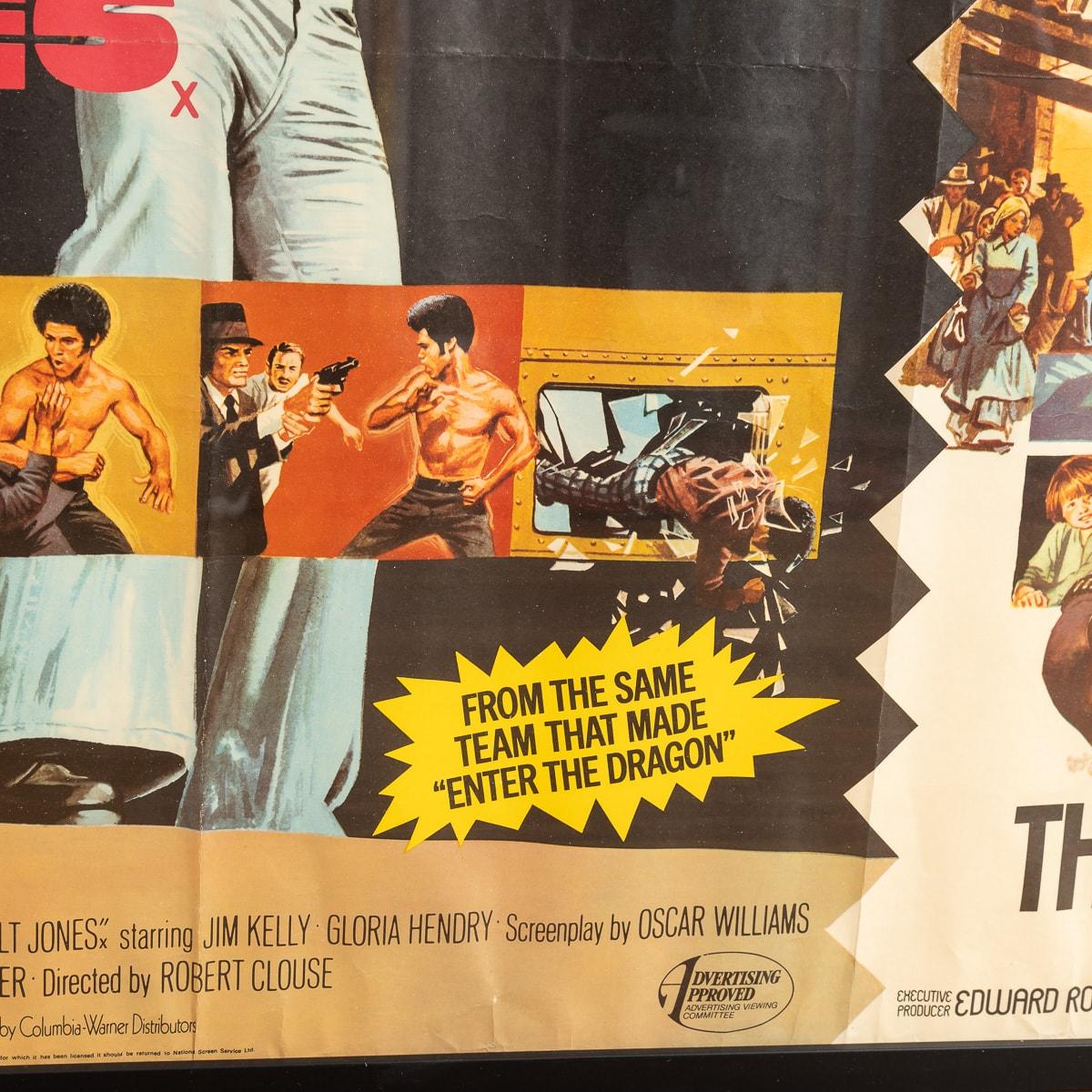 Original British Quad Black Belt Jones / Deadly Trackers Movie Poster, c.1973 In Good Condition For Sale In Royal Tunbridge Wells, Kent