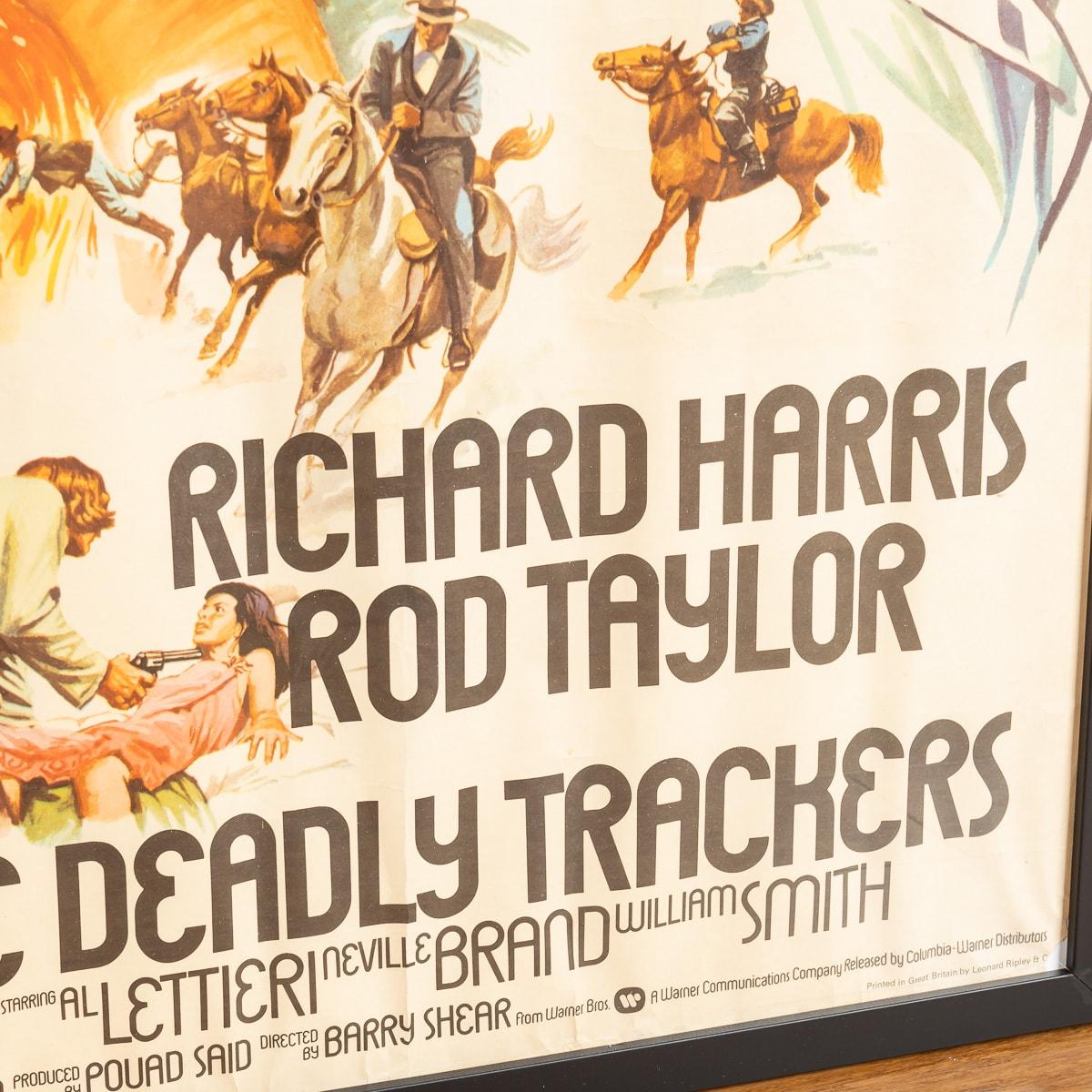 Affiche d'origine du film britannique Quad Black Belt Jones / Deadly Trackers, vers 1973 en vente 3