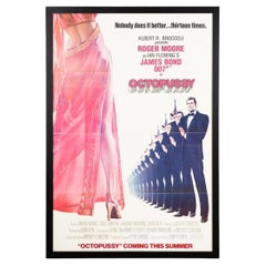 Affiche de sortie britannique originale du film « Octopussy » de James Bond 007, vers 1983