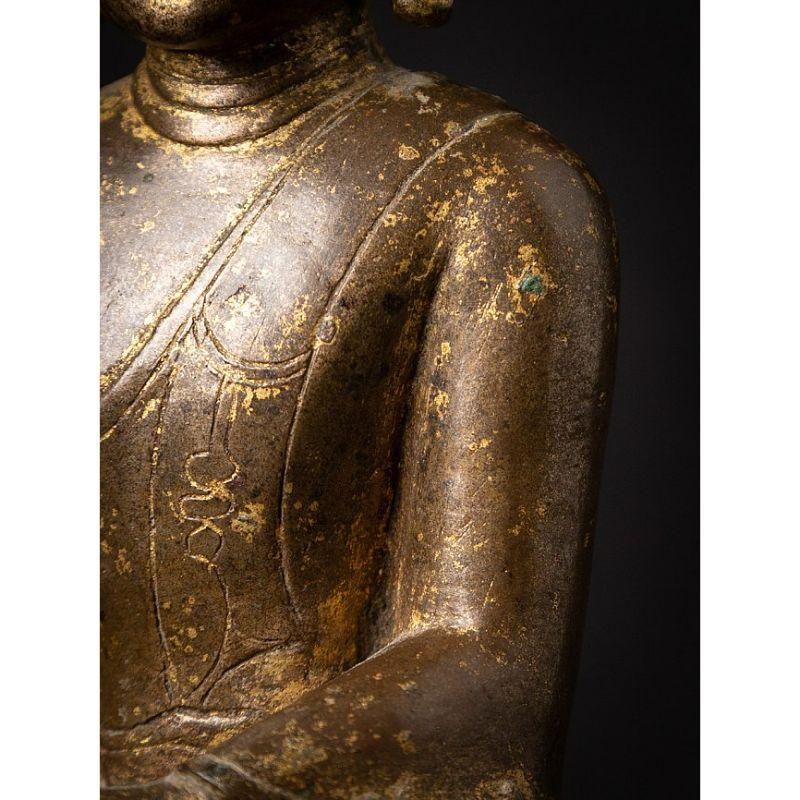 Buddha di Bagan originale in bronzo proveniente dalla Birmania in vendita 10