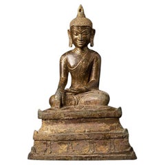 Bouddha bagan d'origine en bronze de Birmanie