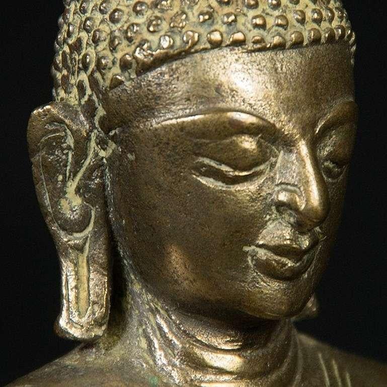Original Bronze Pagan Buddha Statue from Burma For Sale 5