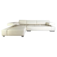 Original Brühl Ecksofa Sunrise Design Sofá Leder hell Couch