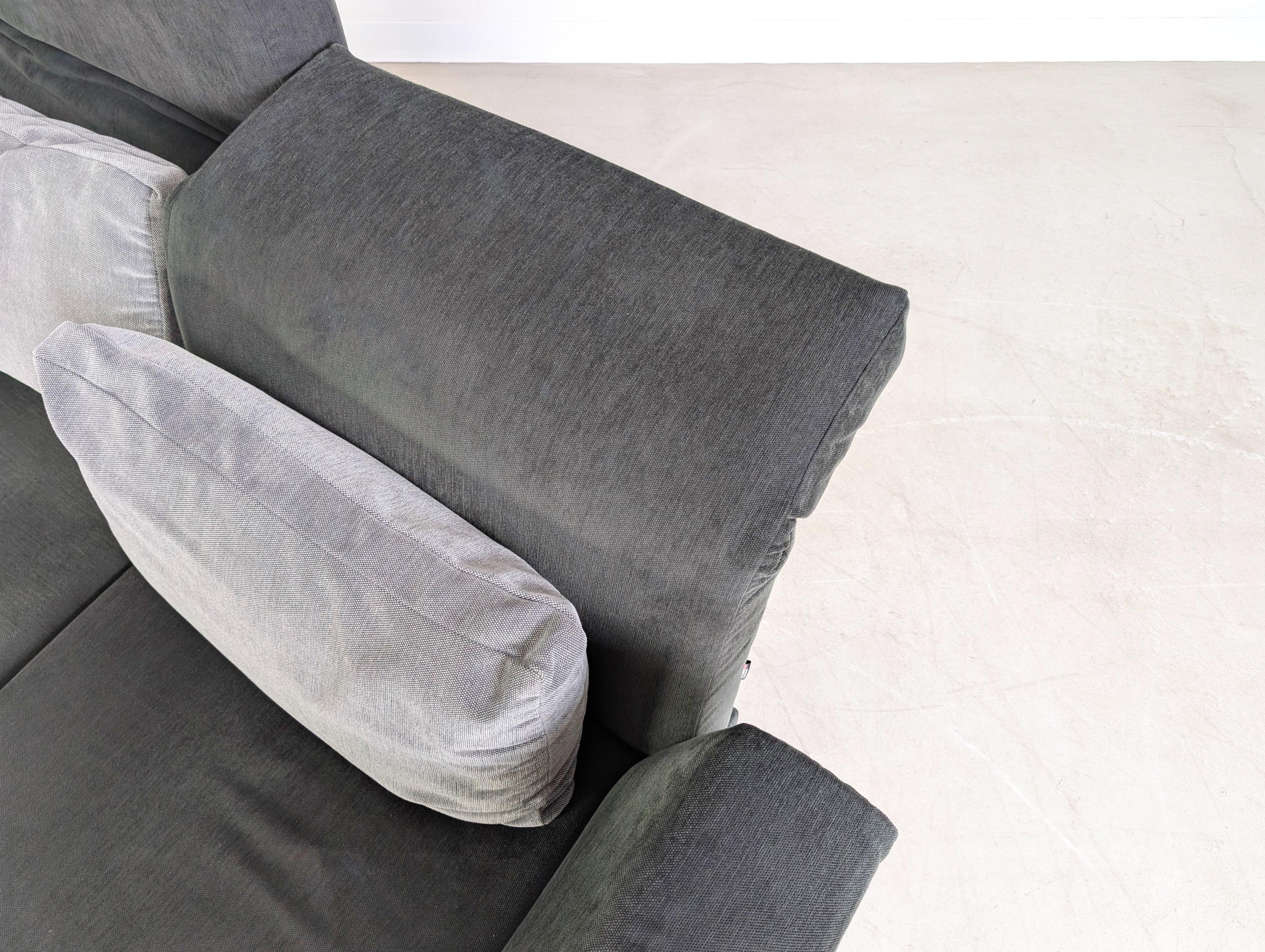 Original Brühl Moule Sofa Couch Schwarz Zweisitzer Design im Angebot 3