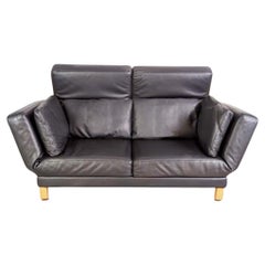 Original Brühl Moule Sofa Leder Couch Zweisitzer Design klappbar
