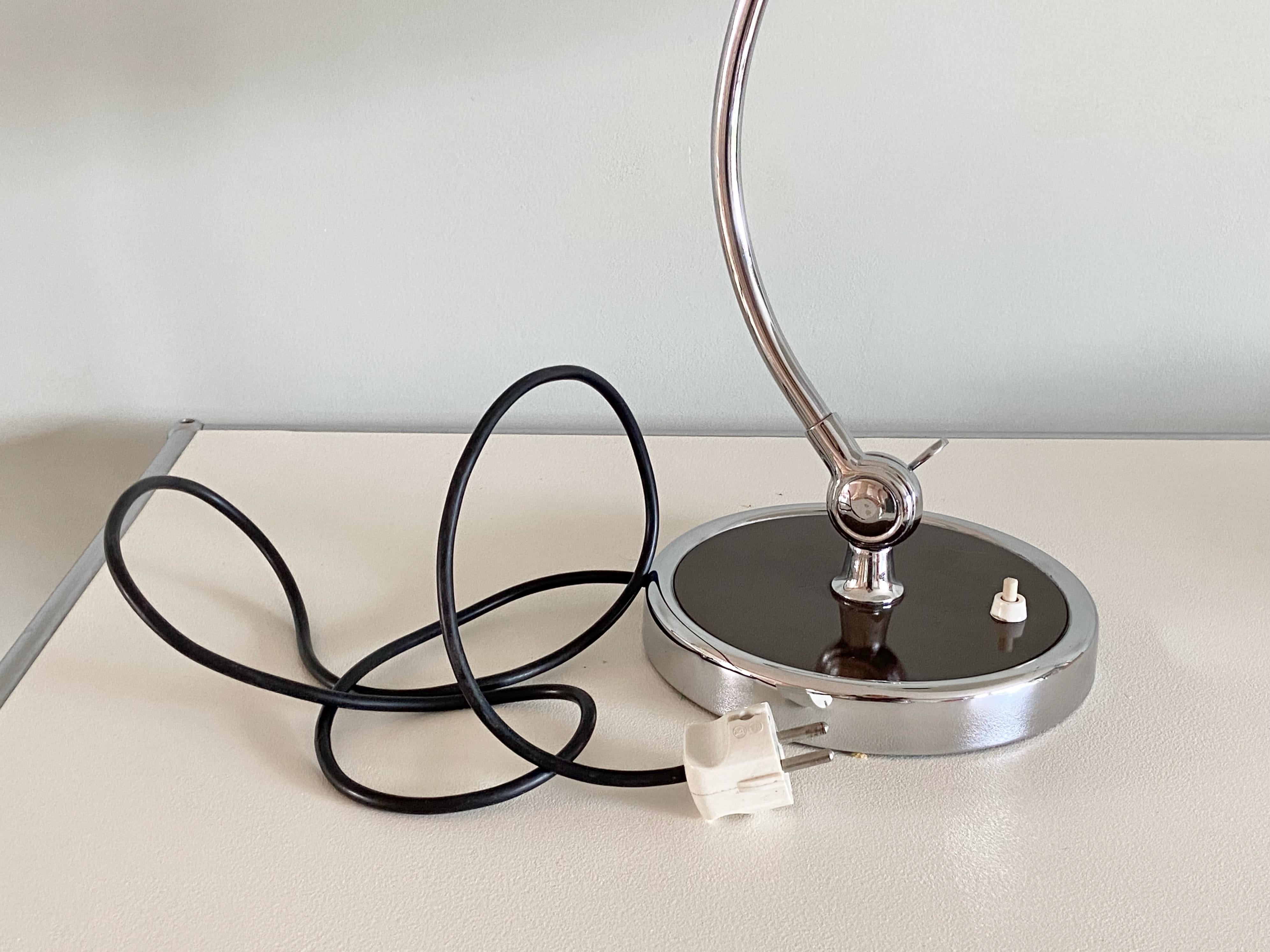 Original brown Christian Dell Table Lamp 6631 Desk Lamp by Kaiser Idell, Germany 1