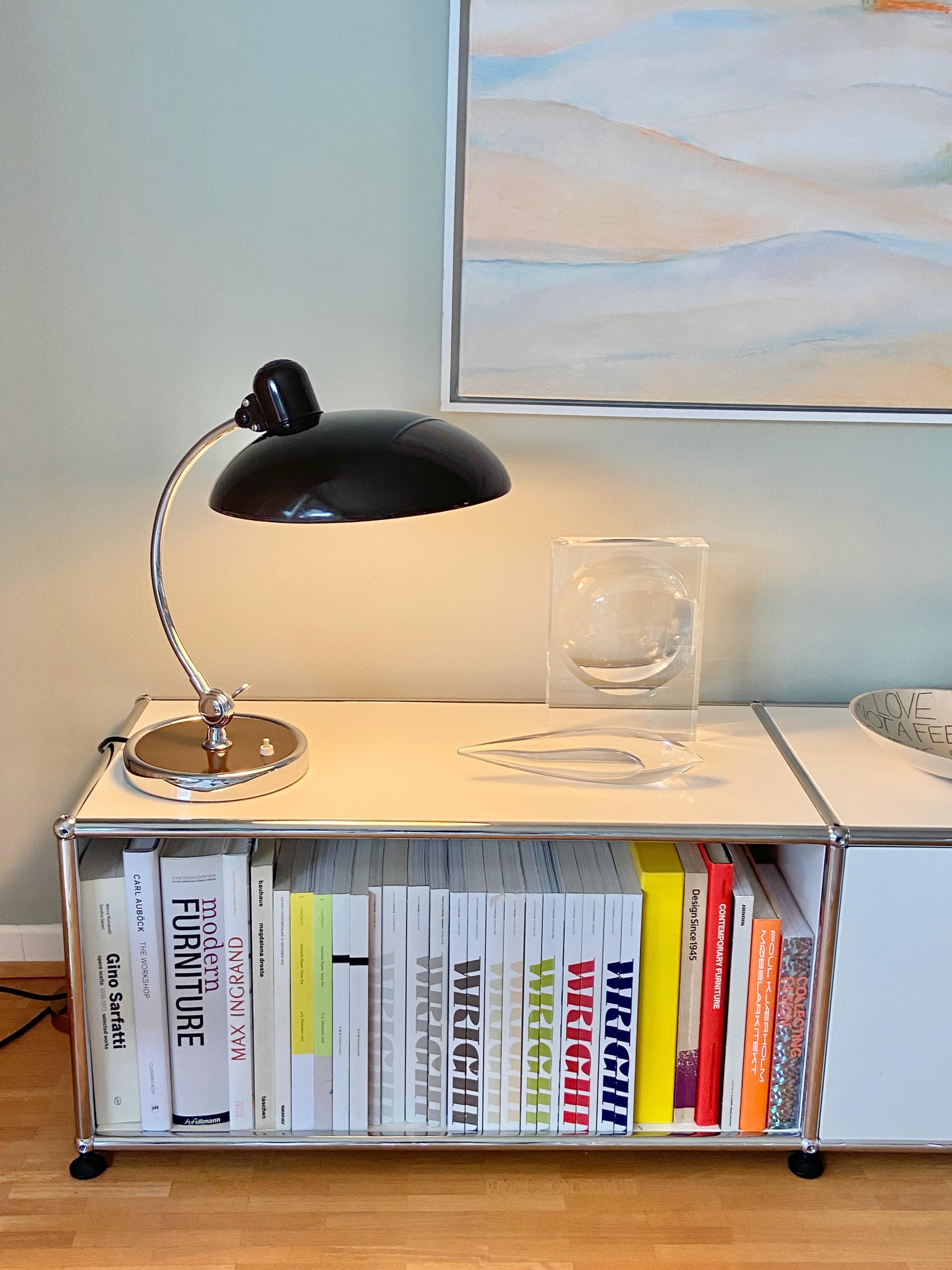 Original brown Christian Dell Table Lamp 6631 Desk Lamp by Kaiser Idell, Germany 5
