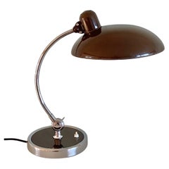 Original brown Christian Dell Table Lamp 6631 Desk Lamp by Kaiser Idell, Germany