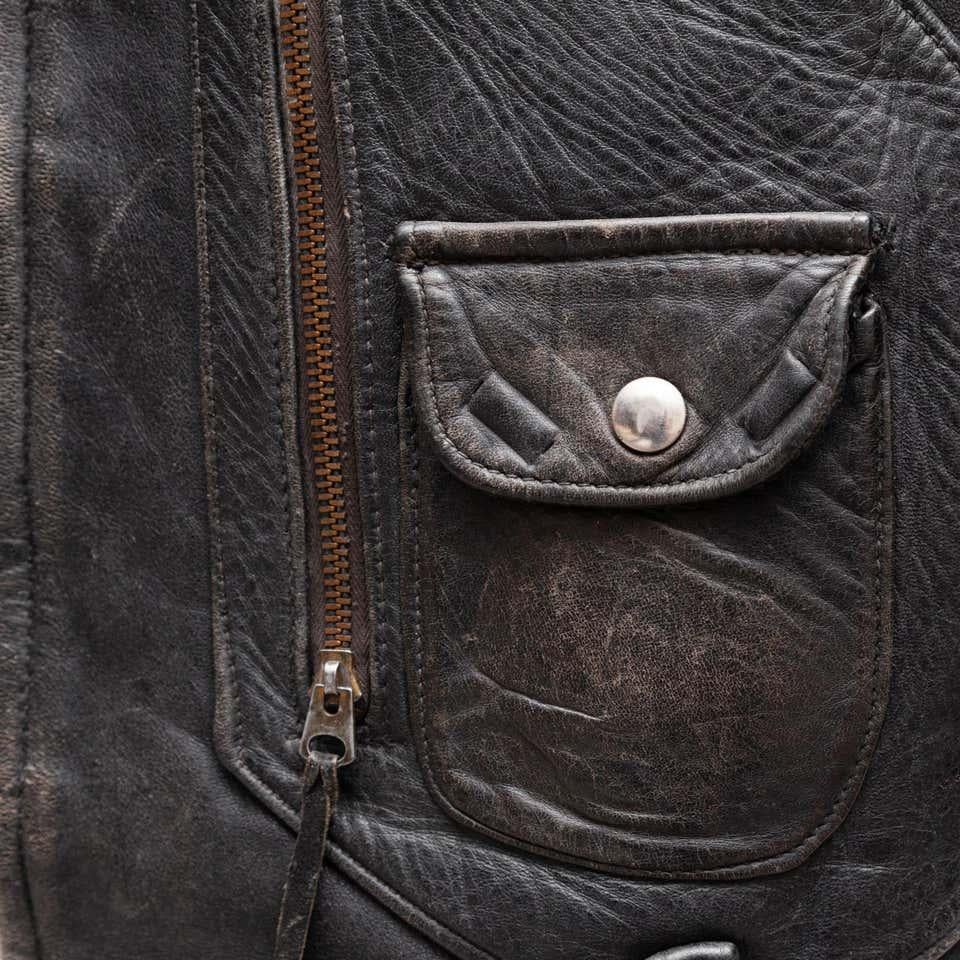 Original Buco J-24 Horsehide ‘D-Pocket’ Leather Jacket, circa 1950 3