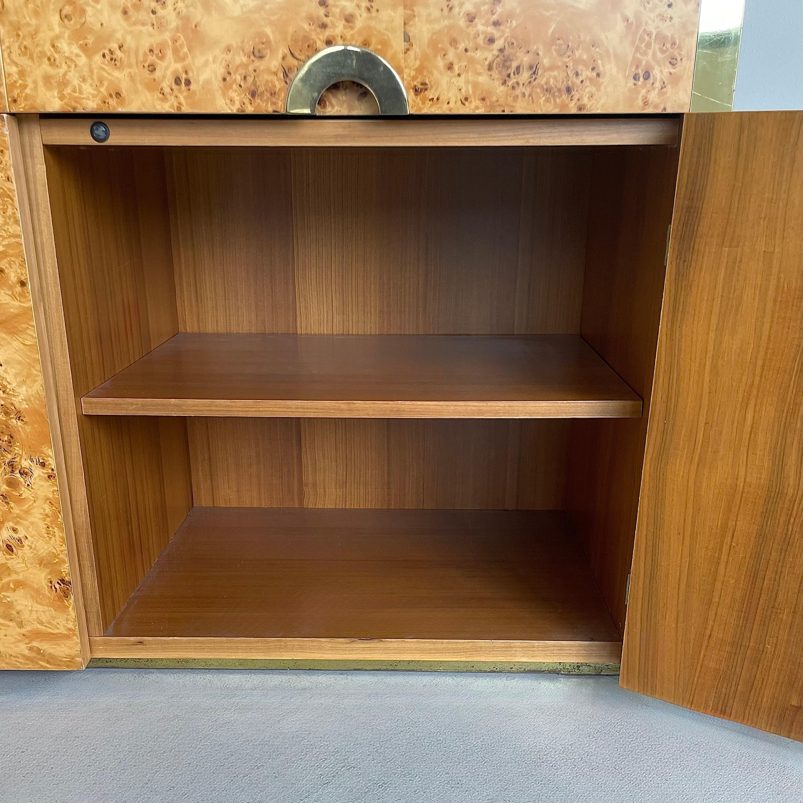 Credenza originale in Wood a 3 ante di Willy Rizzo, Sabot 1972 In condizioni buone in vendita a Berlin, Berlin