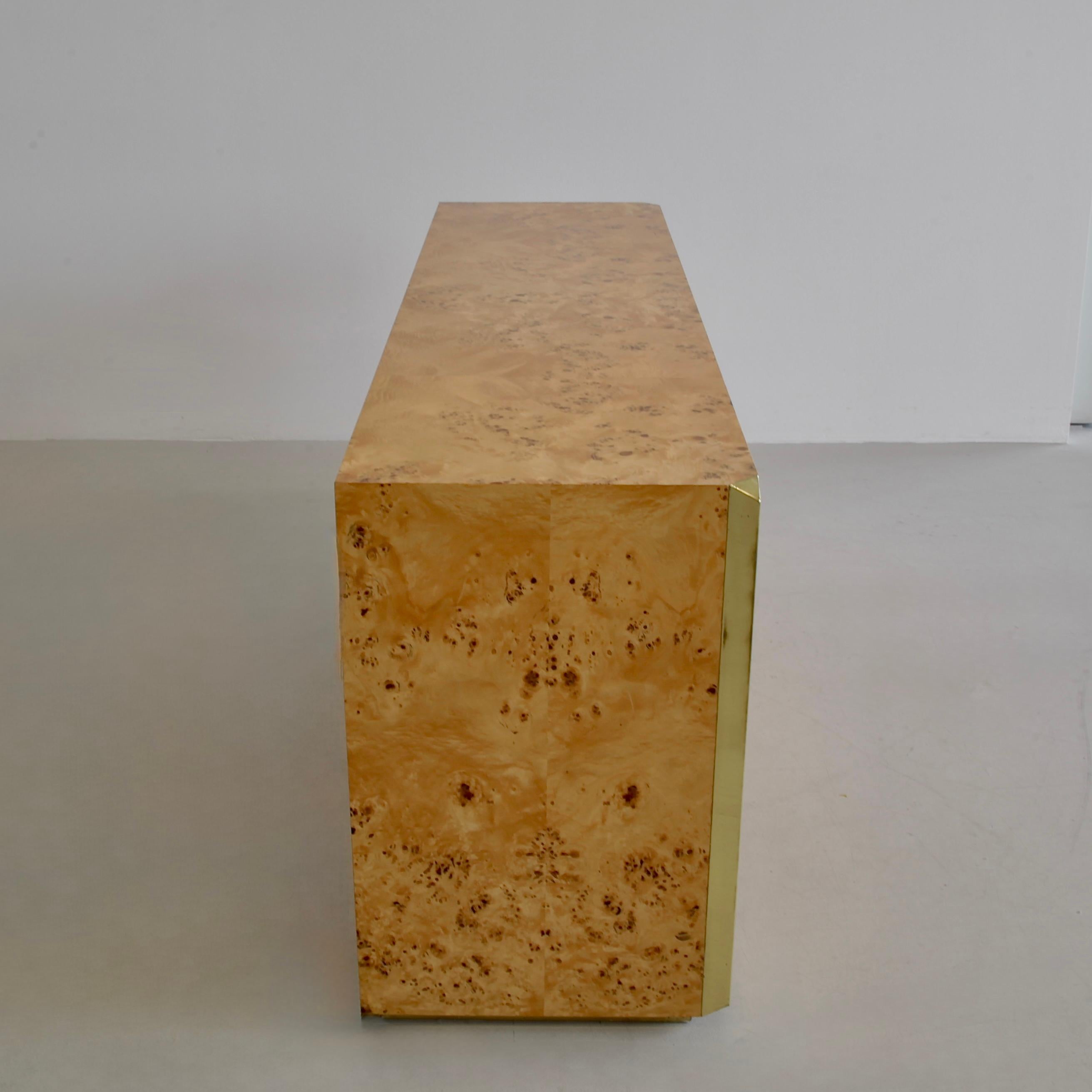 Nodo Credenza originale in Wood a 3 ante di Willy Rizzo, Sabot 1972 in vendita