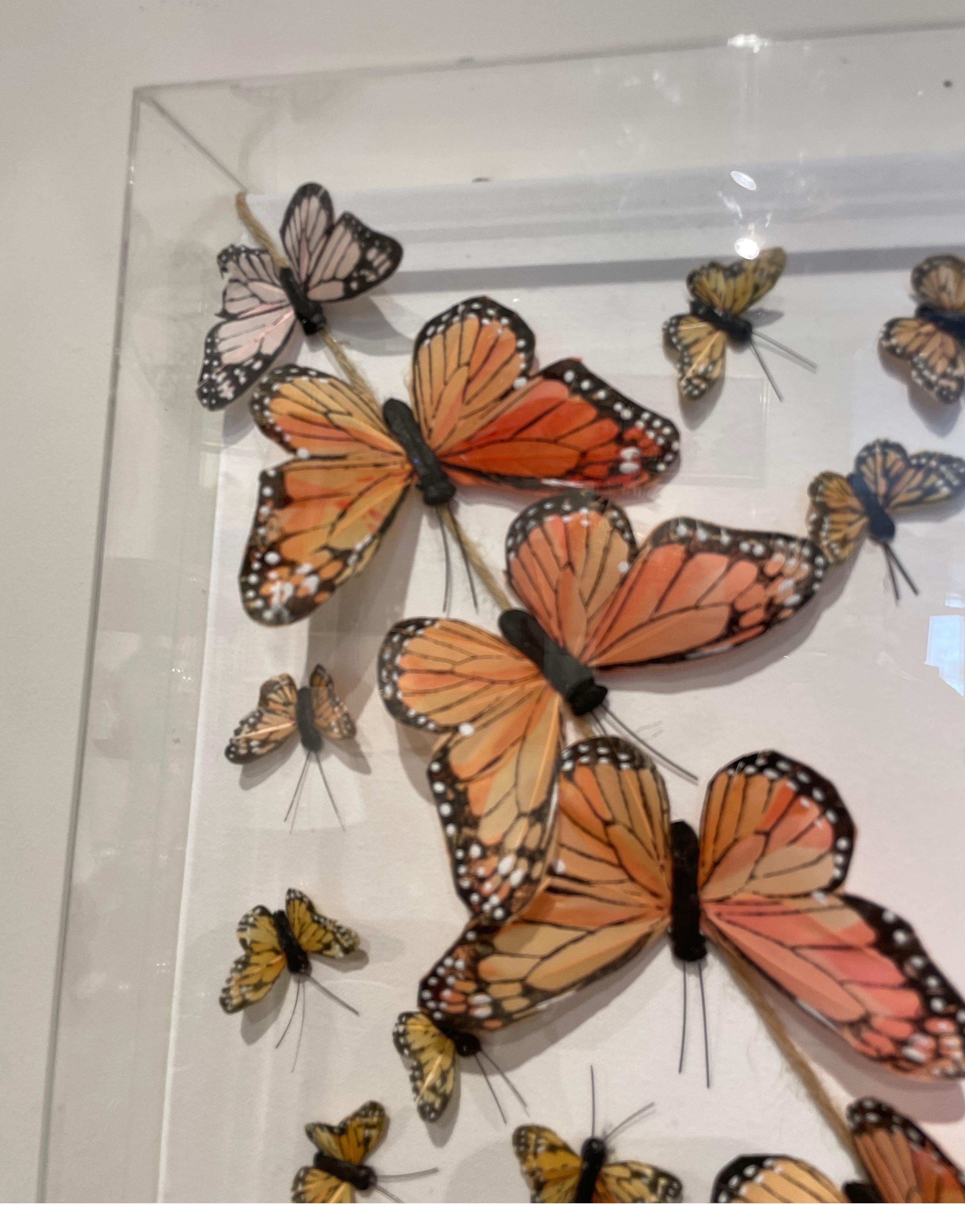 Art papillon original de Nadine Kalachnikoff Bon état - En vente à West Palm Beach, FL