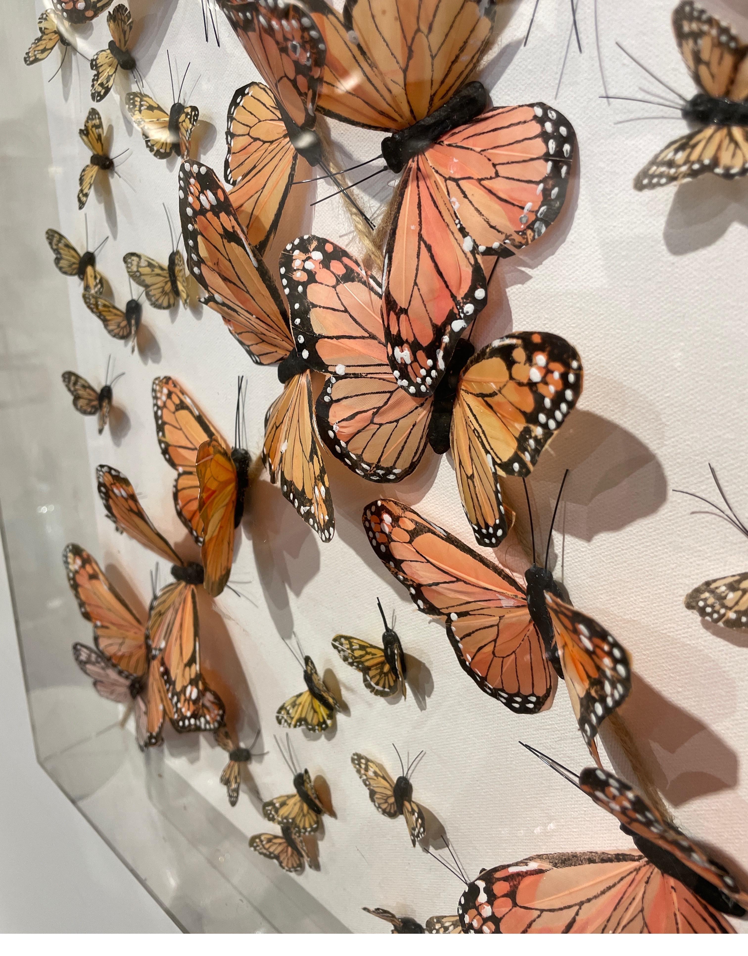 Schmetterlingskunst von Nadine Kalachnikoff (Papier) im Angebot